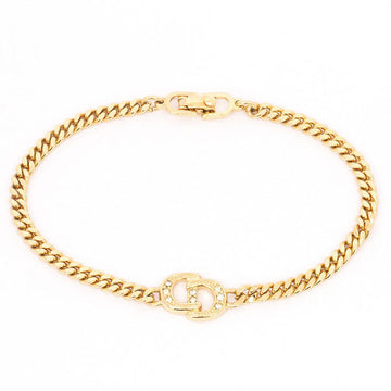 Vintage Christian Dior Pave Bijou Logo Bracelet